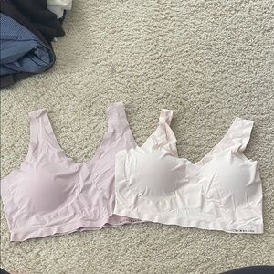 Lucky Brand Women's Bralette Set - Light Pink Dusty Rose (size large).